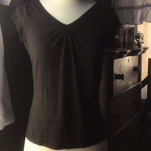 AnnTaylor French V-neck T-shirt